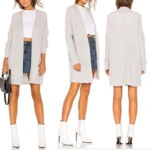 Free People Cardigan Phantom Oversized Grey Wool Blend Women’s LARGE